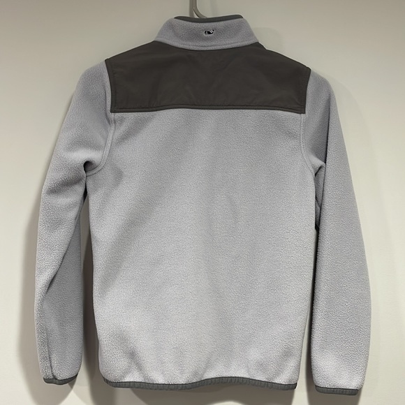 Vineyard Vines 1/4 Button Fleece Pullover Boys Size M - Picture 2 of 3